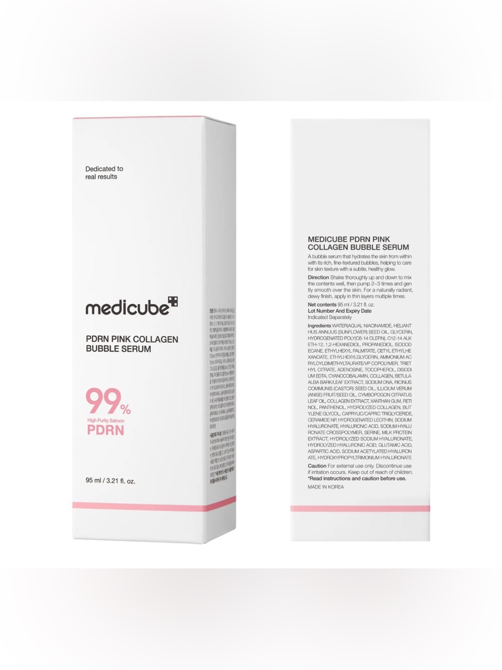 Medicube PDRN Pink Collagen Bubble Serum - Pink